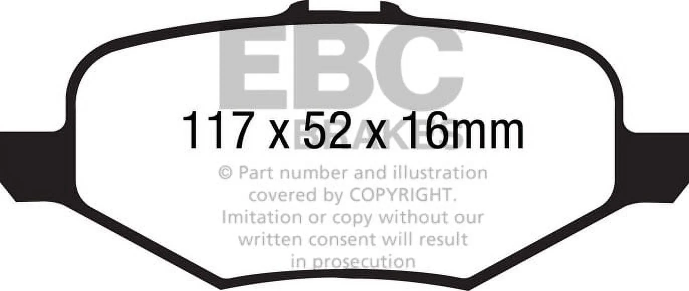 EBC Brakes Pad and Rotor Kit (DP31887C and USR7608) Fits select: 2013-2019 FORD TAURUS, 2013-2016 LINCOLN MKS