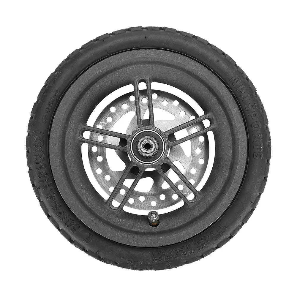 Lixada Off-Road Tubeless Tire 8.5 Inch 50/75-6.1(8 1/2x2) Electric Explosion-Proof No-Slip Tire with Nozzle