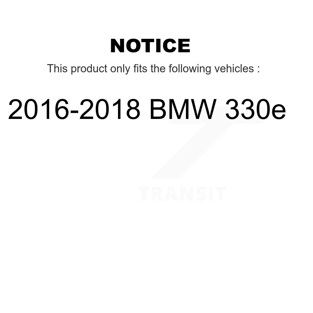 Transit Auto Front Disc Brake Caliper Rotors And Ceramic Pads Kit For 2016-2018 BMW 330e KC8-100512T