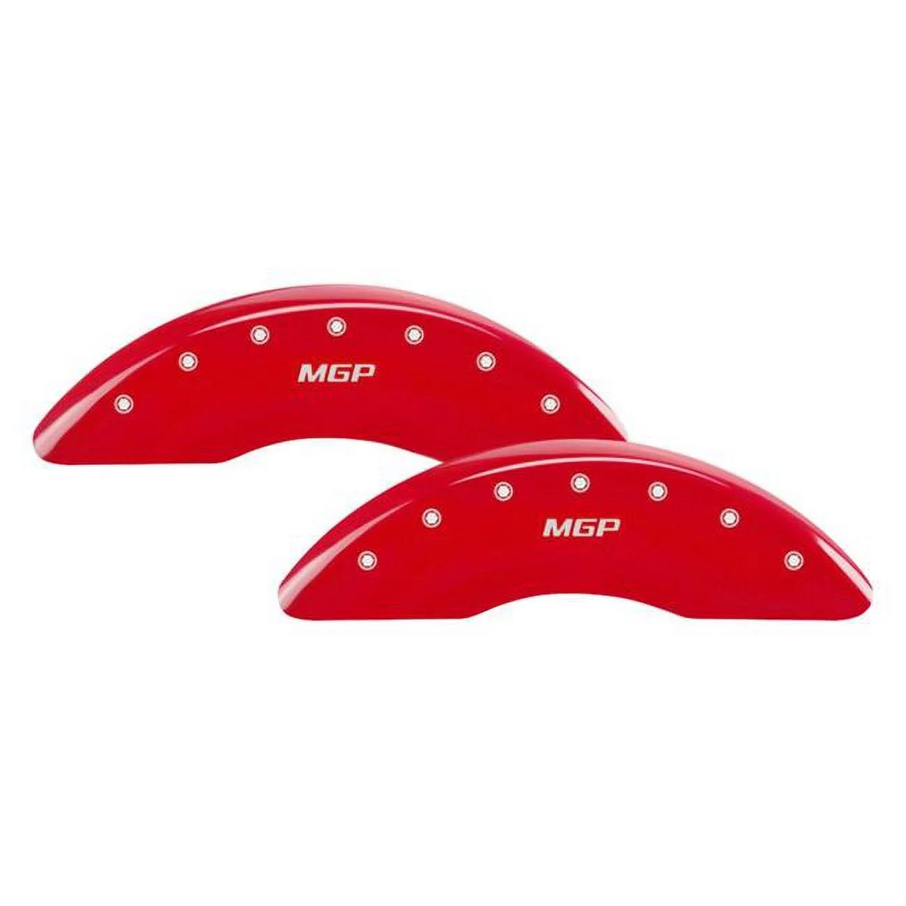 MGP Caliper Covers Red Front & Rear Silver Characters Caliper Covers for 2014-2018 BMW X5, Set of 4