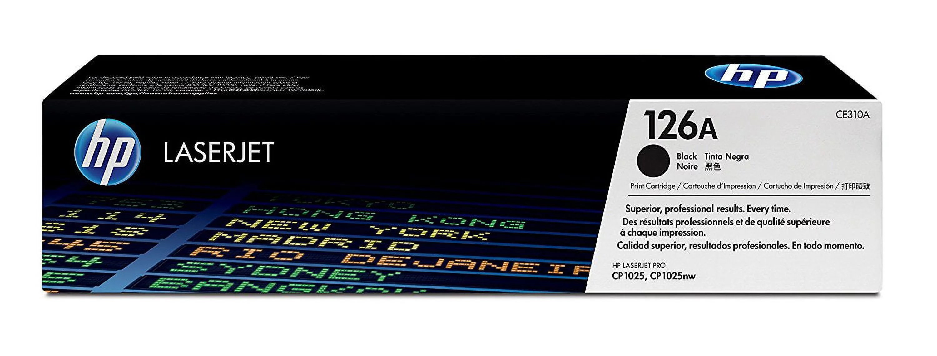 HP 126A (CE310A, CF341A) Black/Tri-Color Original LaserJet Toner Cartridges, 2-Color Set