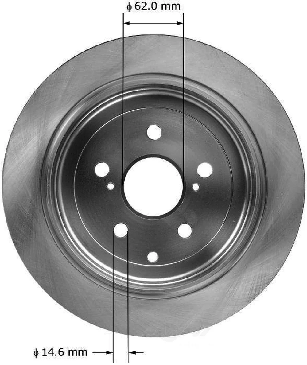 Bendix Brakes Disc Brake Rotor PRT6001 Fits select: 2014-2018 TOYOTA HIGHLANDER, 2011-2018 TOYOTA SIENNA