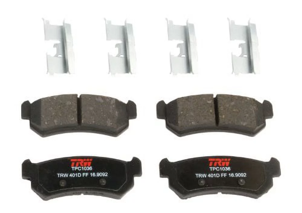 TRW TPC1036 Premium Ceramic Rear Disc Brake Pad Set Fits select: 2004-2006 SUZUKI FORENZA, 2005-2006 SUZUKI RENO