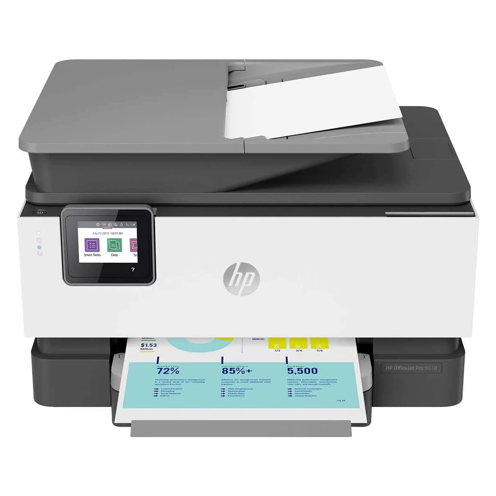 HP OfficeJet Pro 9018 All-in-One Wireless Printer, with Smart Home Office Productivity