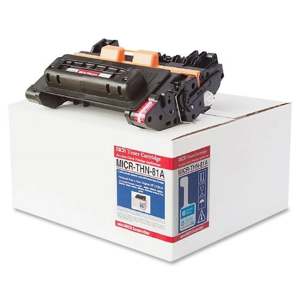 microMICR MICR Toner Cartridge - Alternative for HP 81A Laser - Standard Yield - 10500 Pages - Black - 1 Each