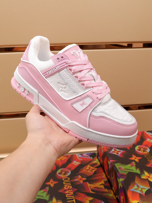 Louis Vuitton Trainer Pink Rose