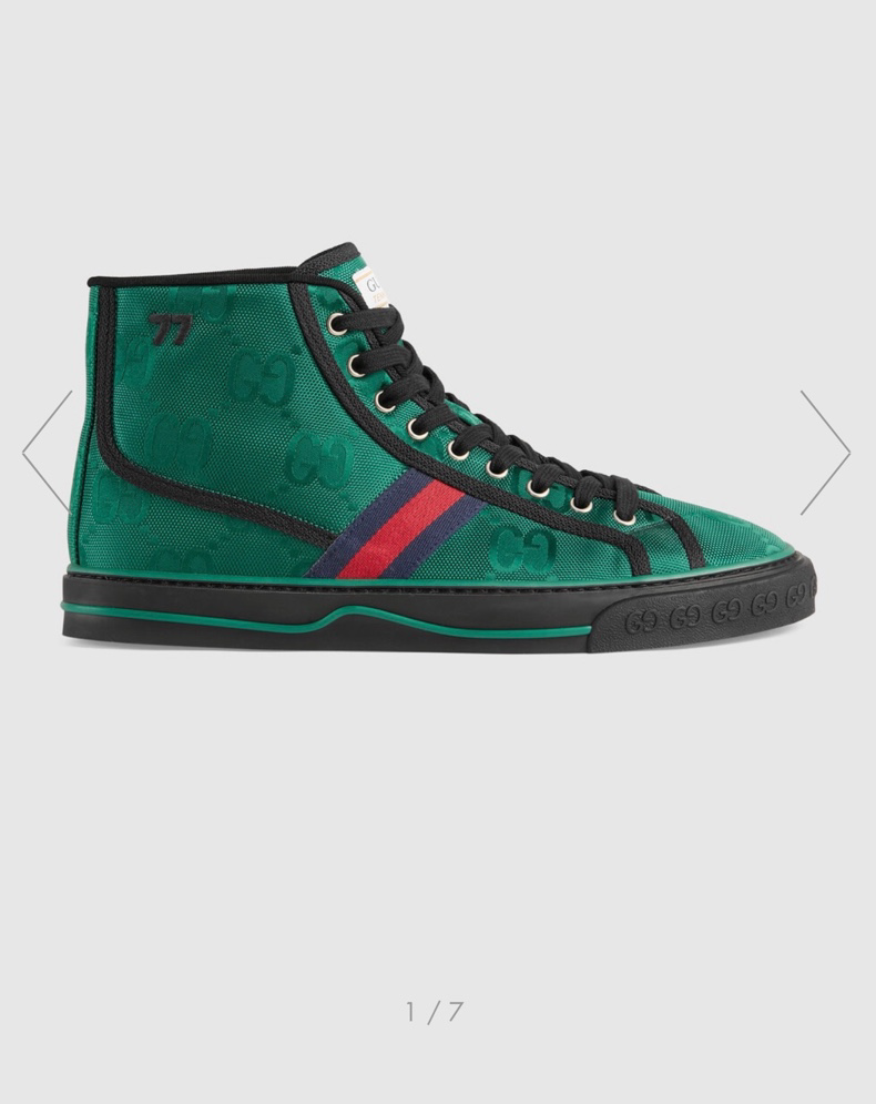 Gucci Tennis 1977 high-top sneaker Green