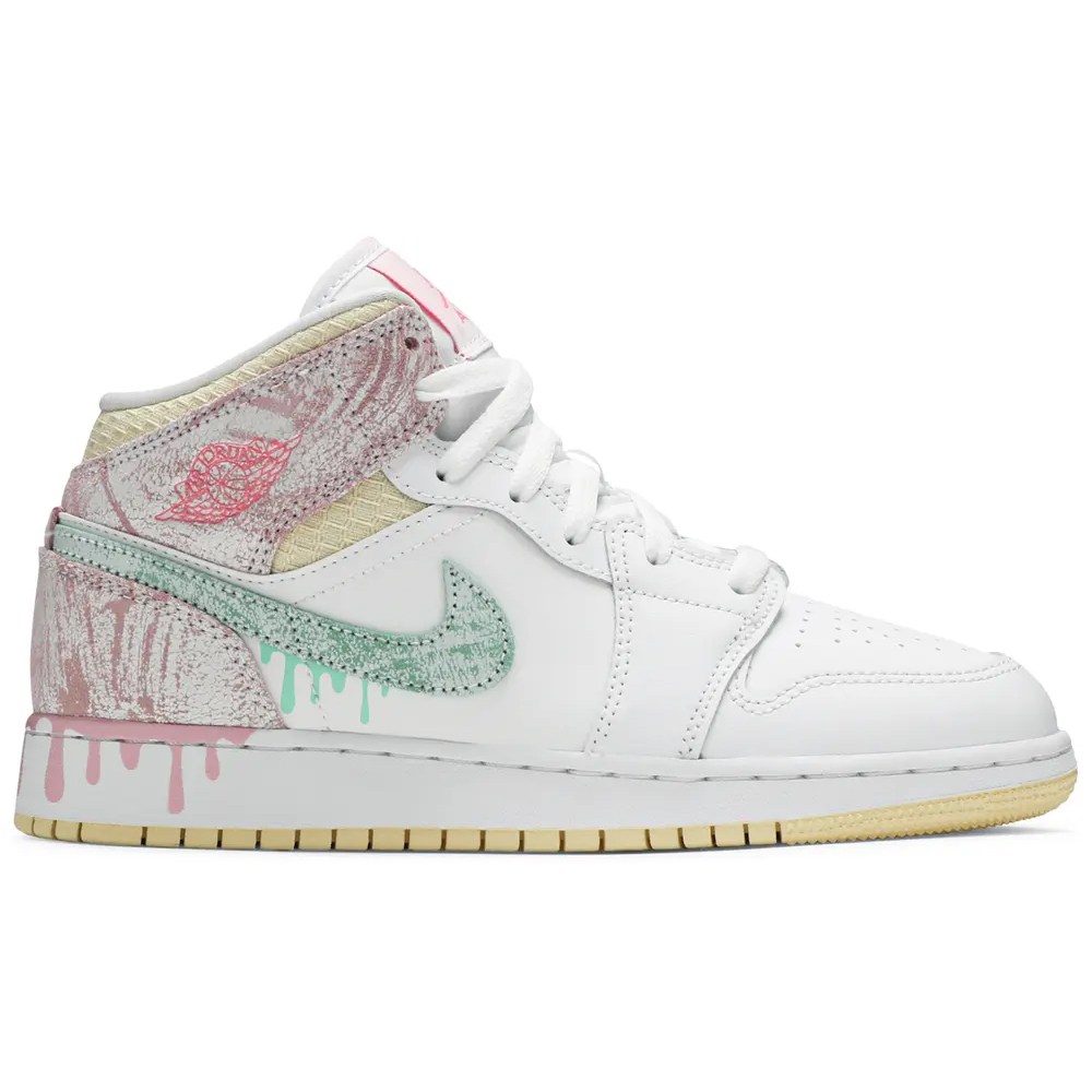 Jordan 1 Mid Paint Drip DD1666-100