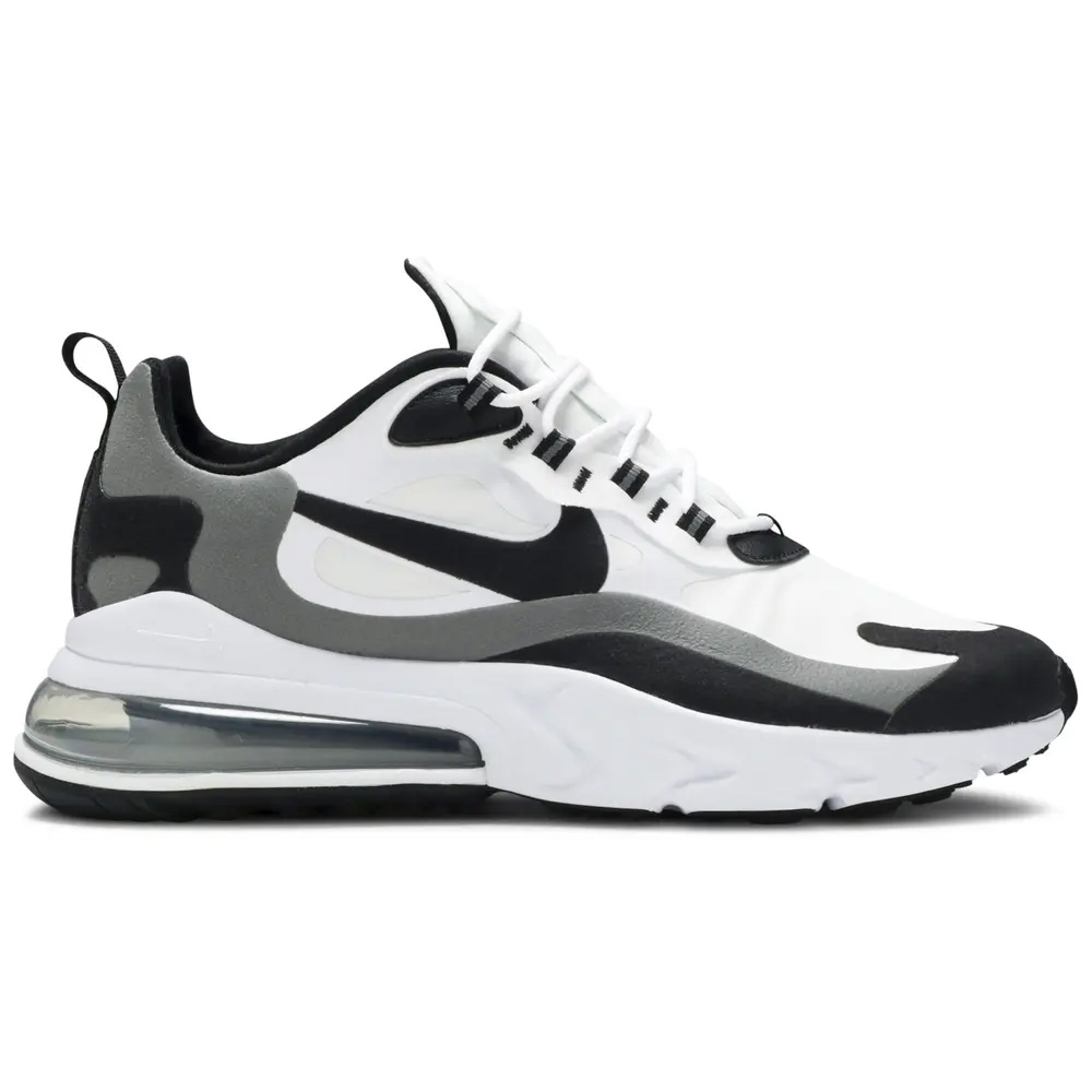 Air Max 270 React White Black Metallic Pewter CT1264-101