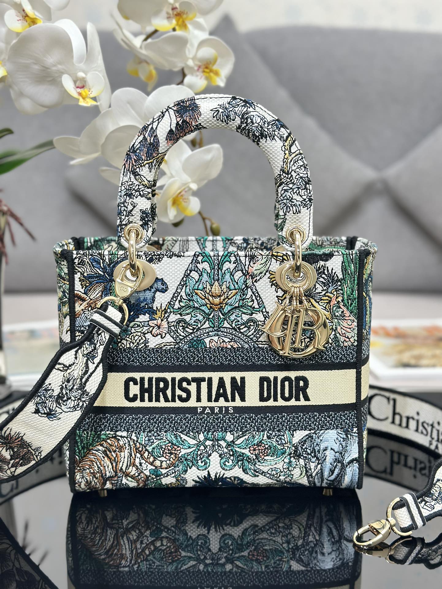 Dior Lady D-Lite M0565 (4) 24 x 20 x 11cm