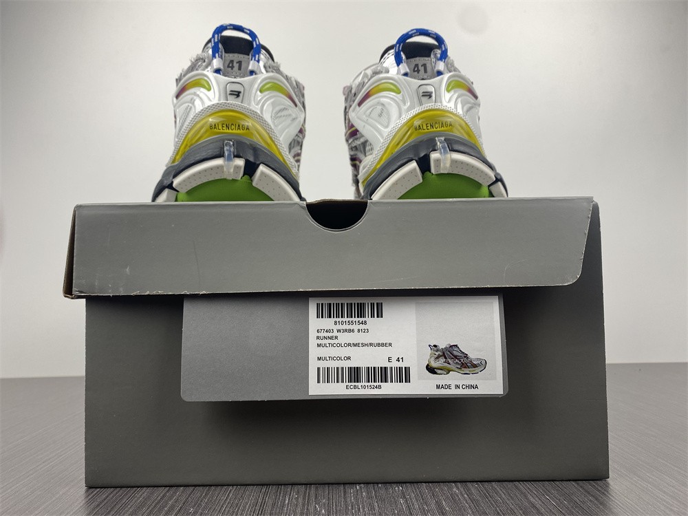 Balenciaga Runner Sneakers in Multicolor Polyurethane