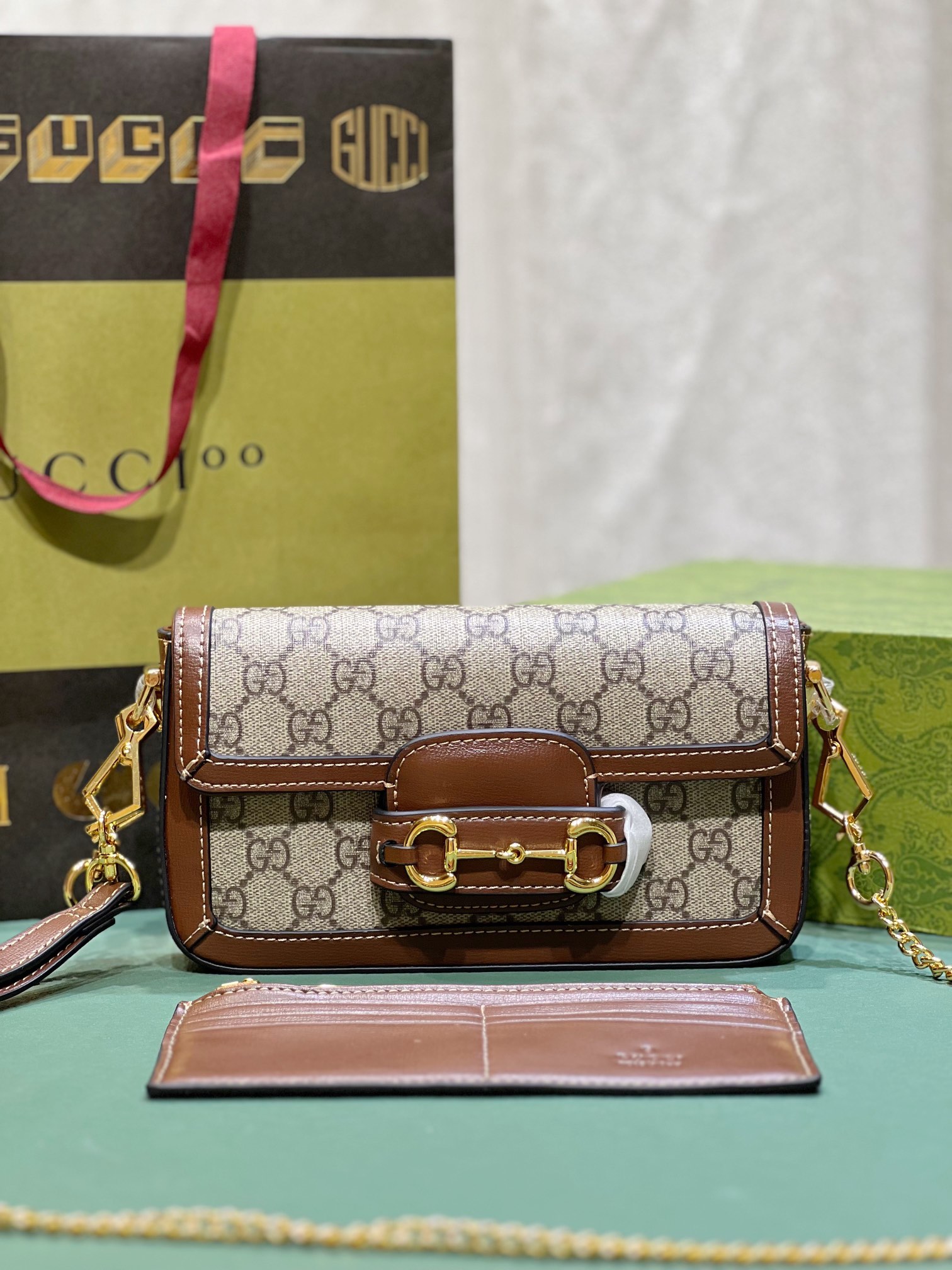 Gucci Horsebit1955 752002 21.6x12.4x3cm