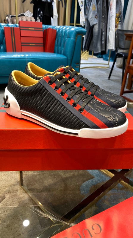 Gucci2024 New Breathable Board Shoes Black