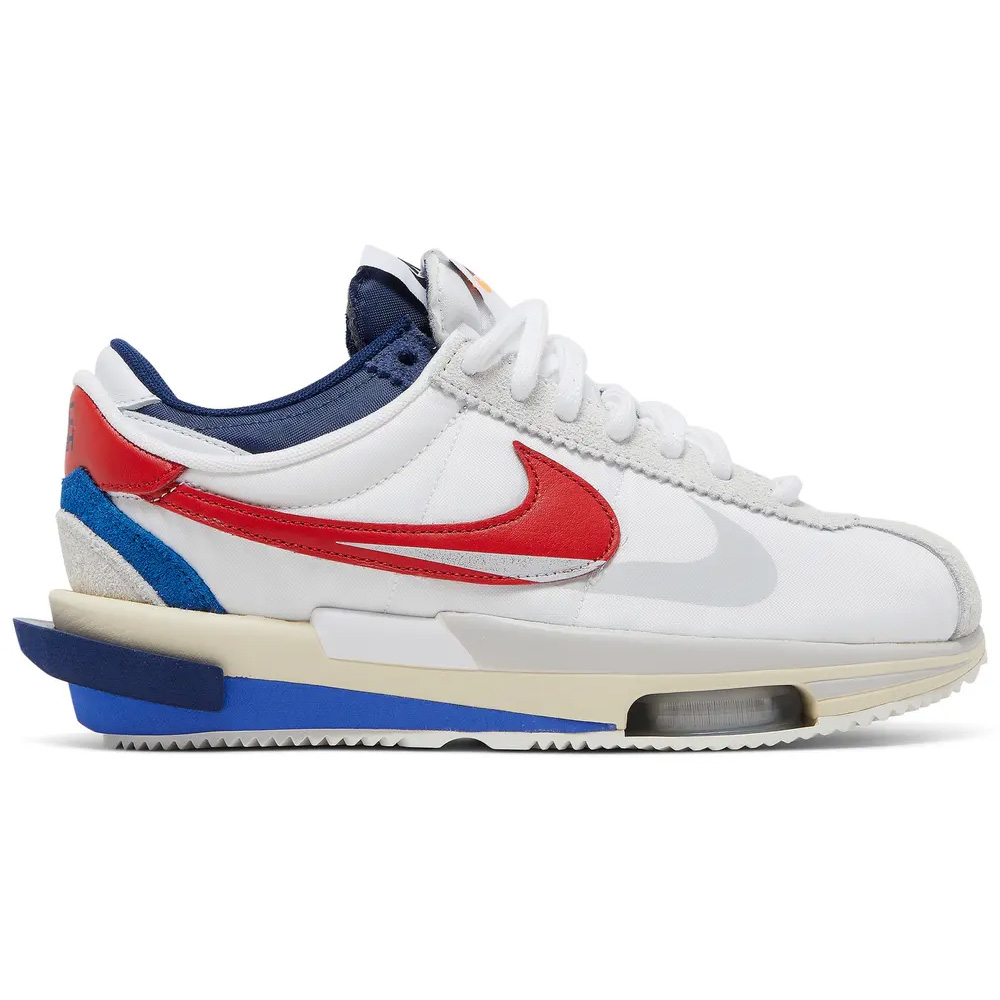 Nike Zoom Cortez SP sacai White University Red Blue DQ0581-100