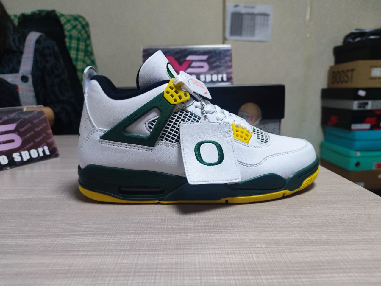 Jordan 4 Retro Oregon Ducks Duckman SP12MNJDLS311