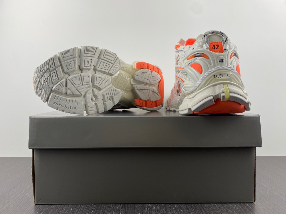 Balenciaga Track 2 Logo-Detailed Metallic Mesh And Rubber Sneakers White