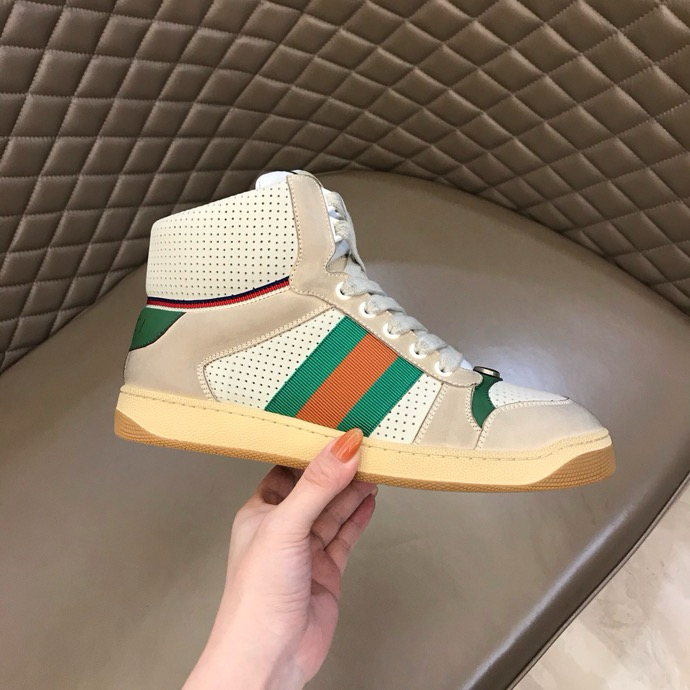 Gucci Dirty shoes Beige Plaid