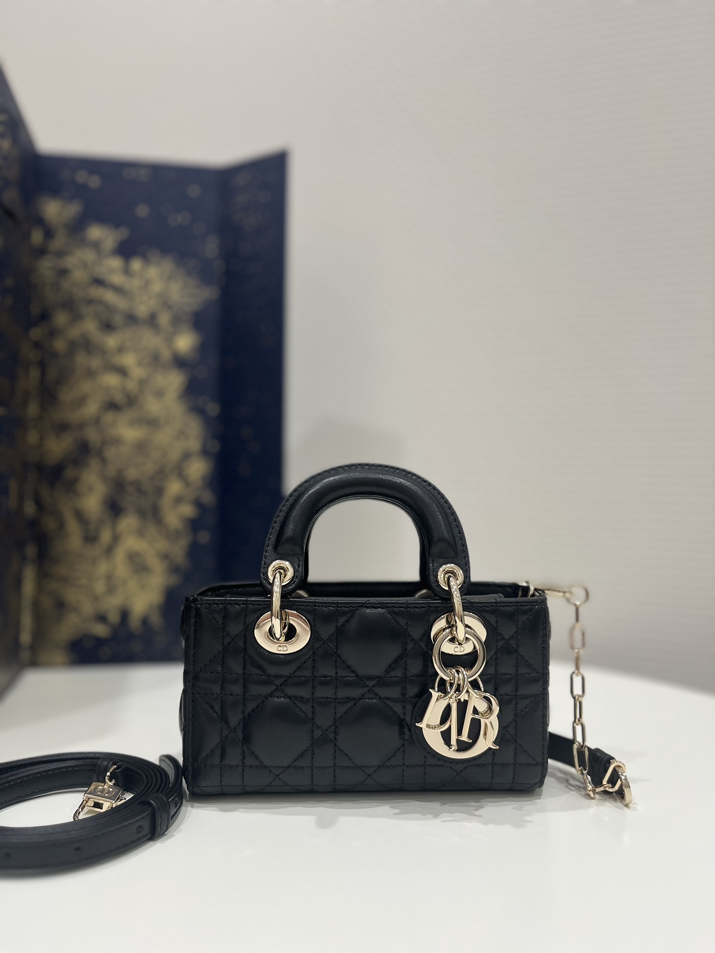 Dior-joy Micro Mini Black 16*5*9cm
