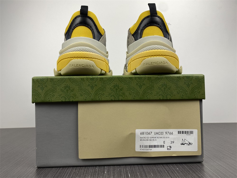 Gucci x Balenciaga The Hacker Project Triple SBeige Green Yellow