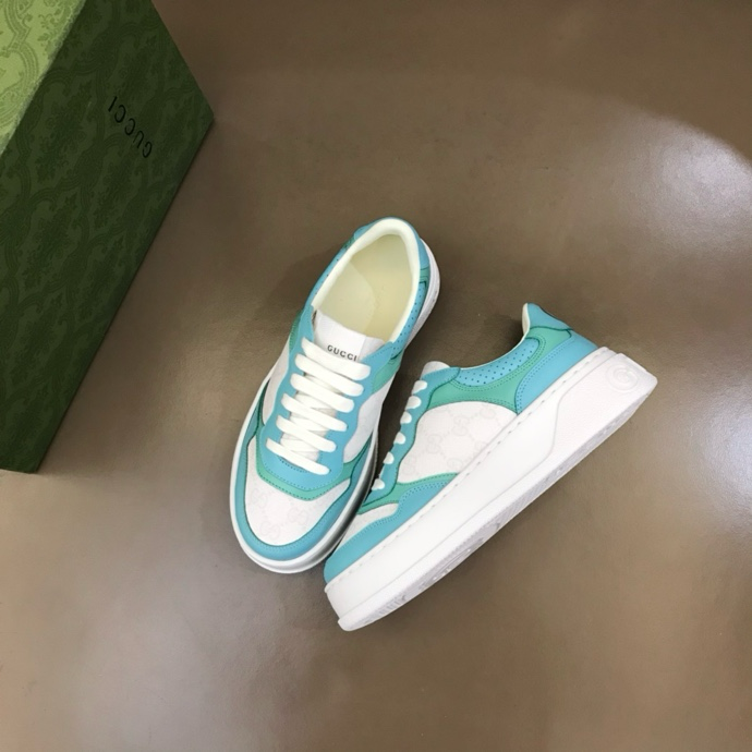 Gucci GG embossed sneakers White Green