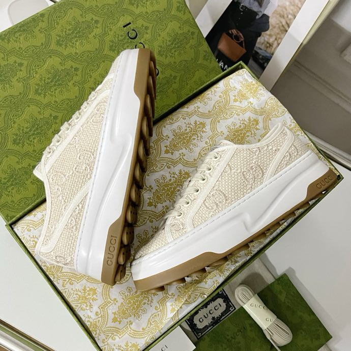 Gucci Tennis 1977 platform sneakers off white