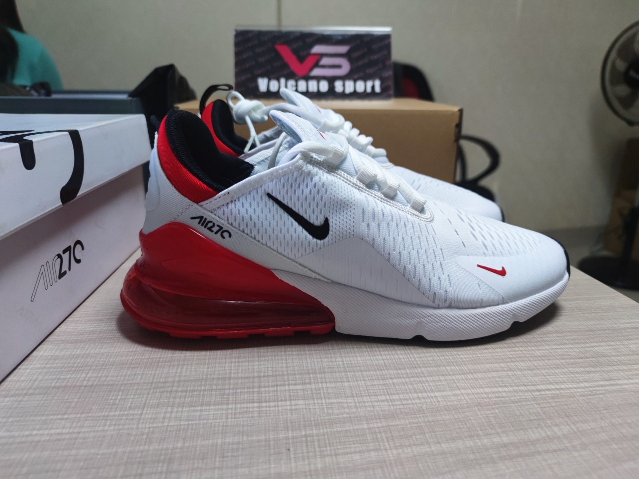 AIR MAX 270 White and red BV2523 100