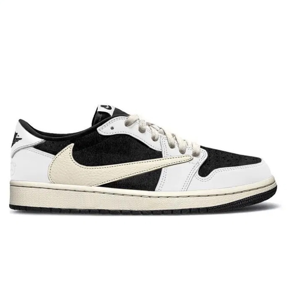 Travis Scott x Air Jordan 1 Low Black and White DM7866-002