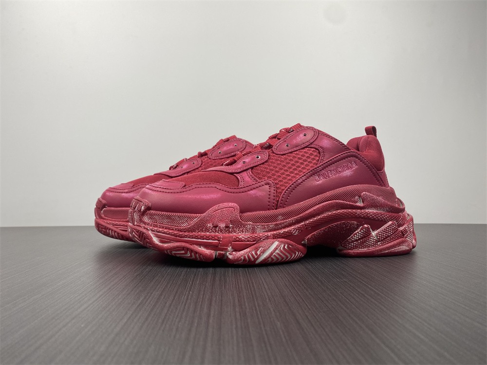 Balenciaga Triple S Sneaker 'Dark Red' 524039-W3CN3-6000 - 524039-W3CN3-6000