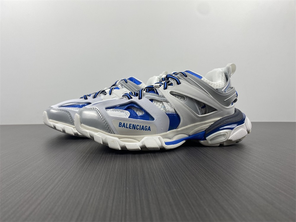 Balenciaga Track Sneaker White, Blue & Grey,