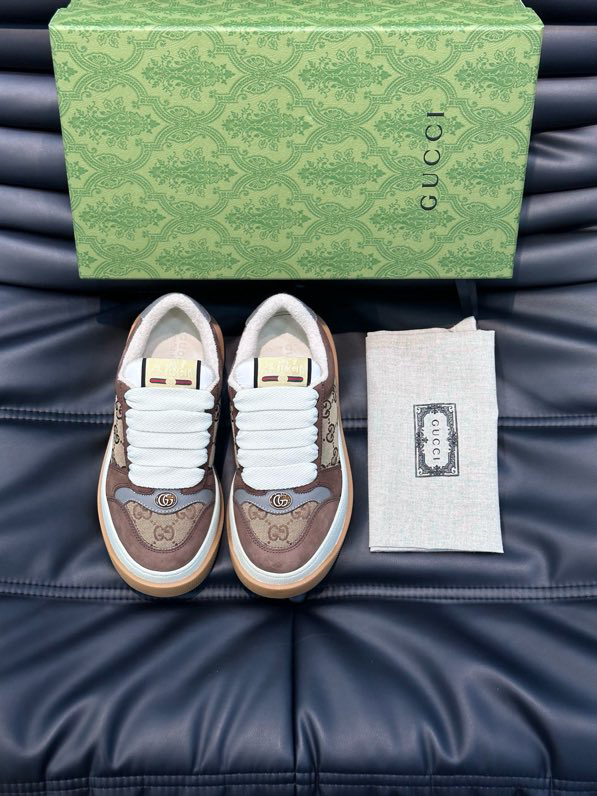 Gucci Screener GG Sneakers Brown