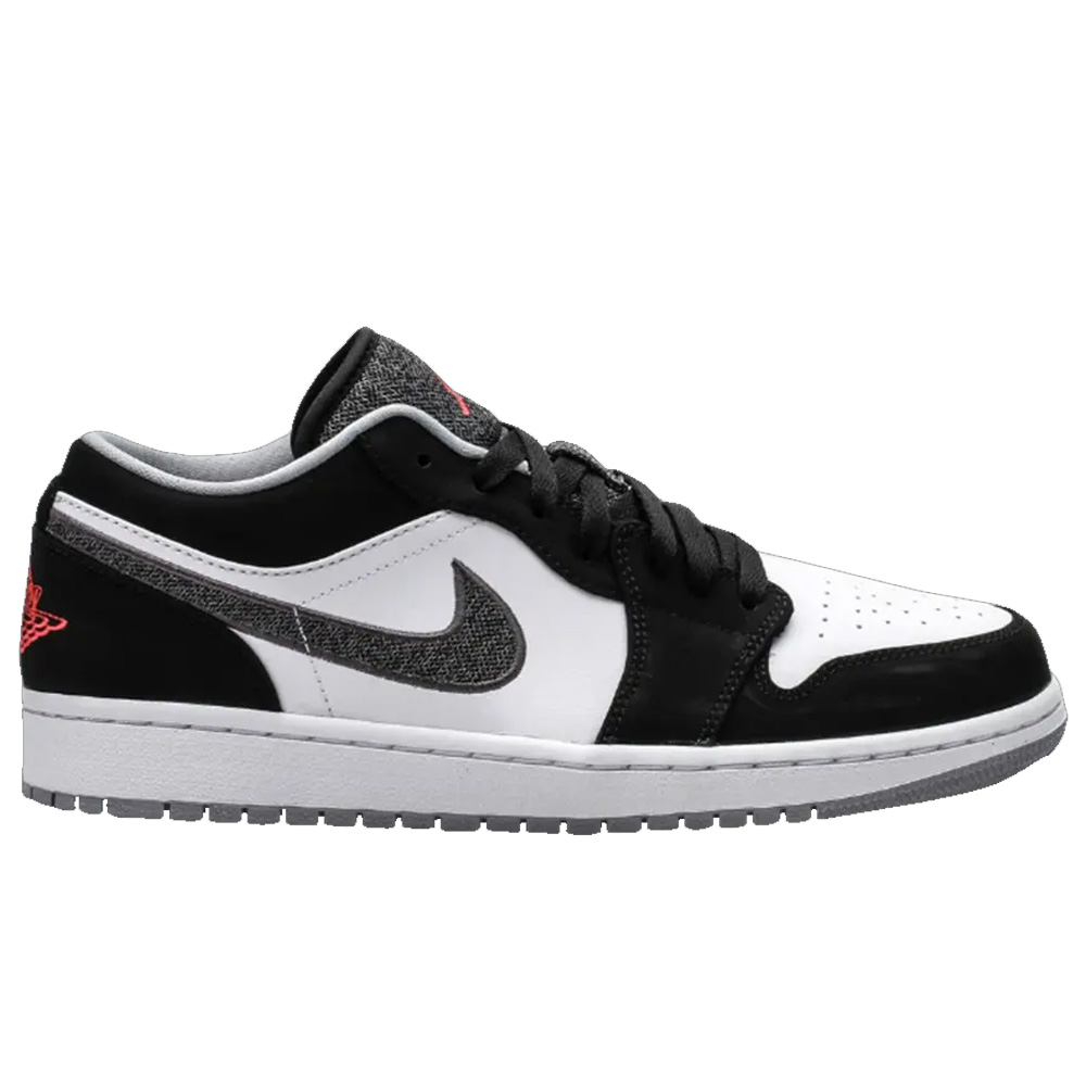Jordan 1 Low Black White Wolf Grey Infrared 23 553558-029