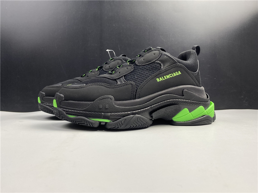 Balenciaga Wmns Triple S 'Black Yellow Fluo'