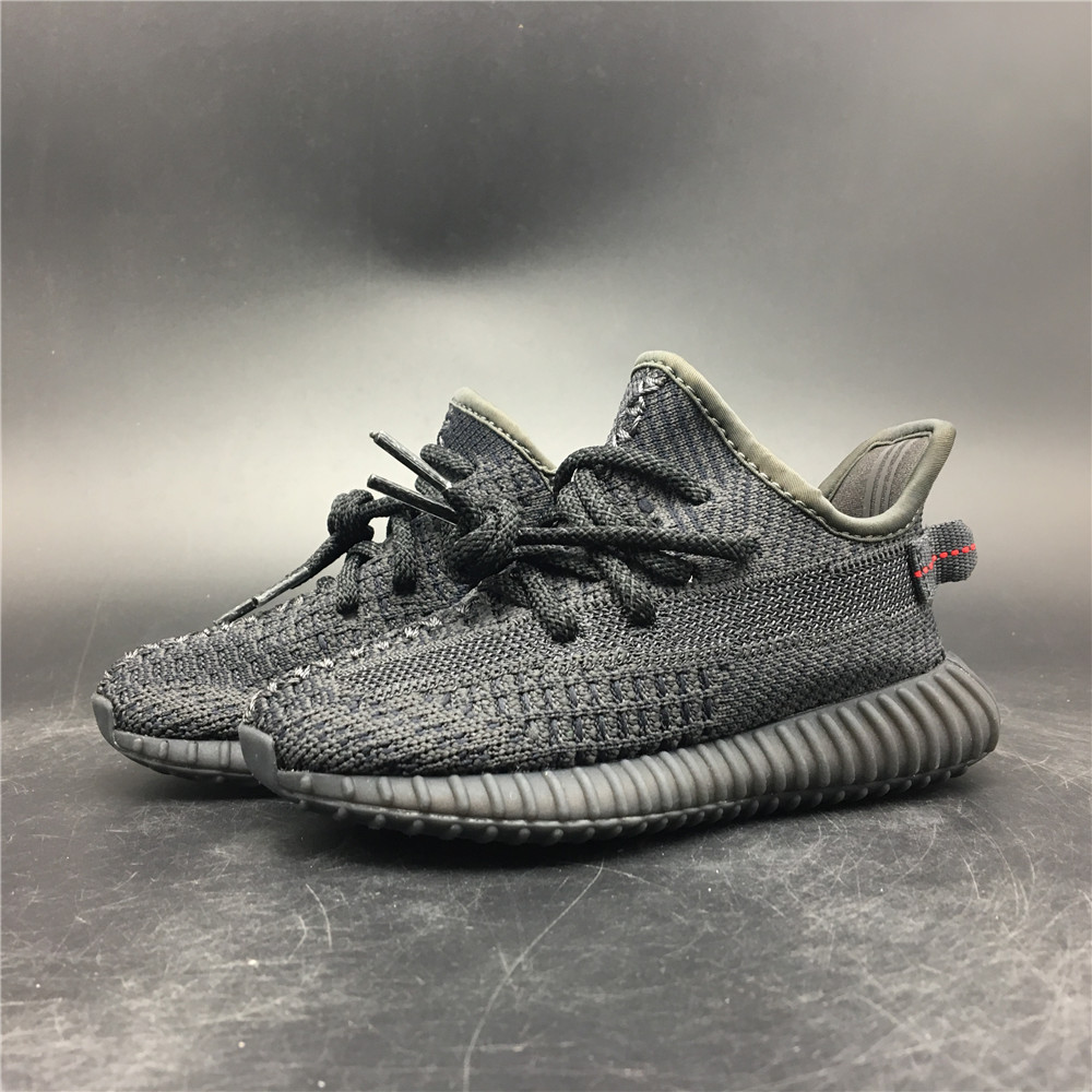 Yeezy Boost 350 V2 Black (Non-Reflective) (Kids) FU9013