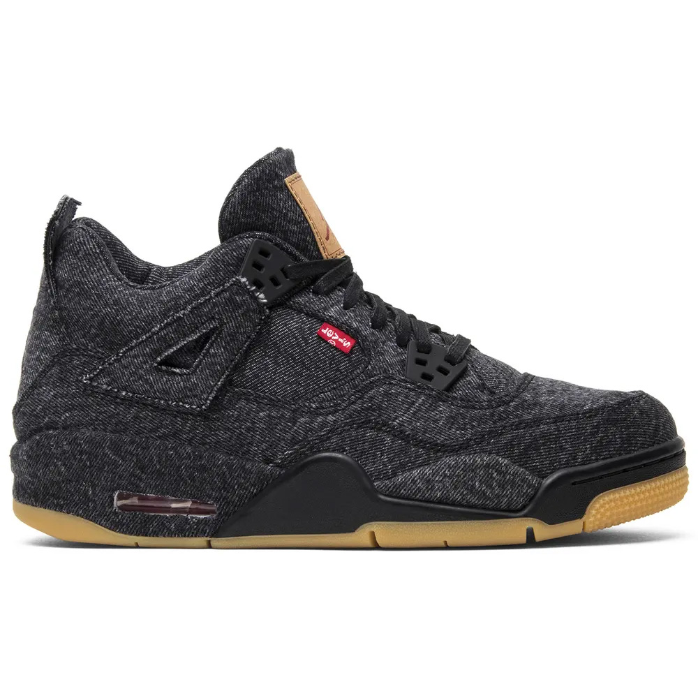 Jordan 4 Retro Levi's Black (Levi's Tag) AQ9103 001