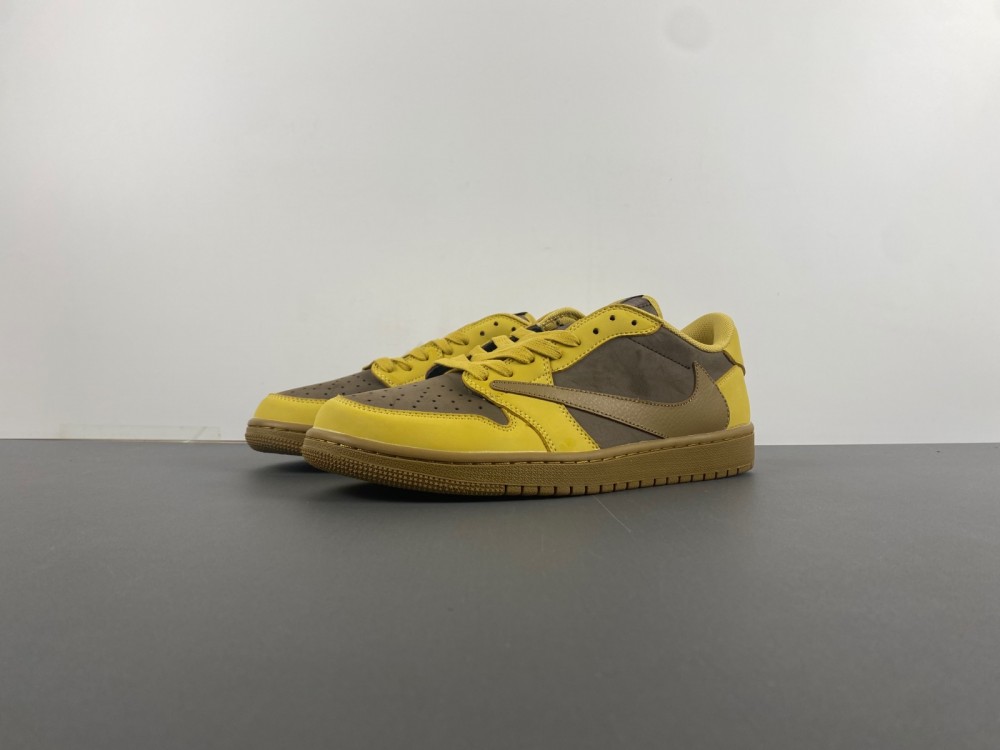 Jordan 1 Travis Scott x Air Jordan Yellow card, low hanging，DM7866-665
