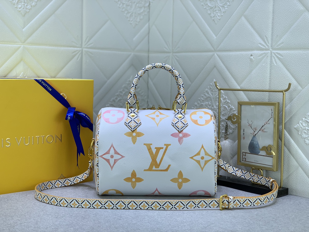 Louis Vuitton SPEEDY BANDOULIèRE 25 M23073 (2) 25x19x15cm