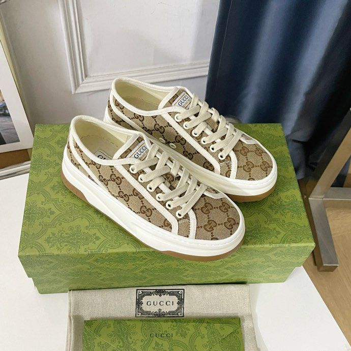 Gucci Tennis 1977 platform sneakers  Brown