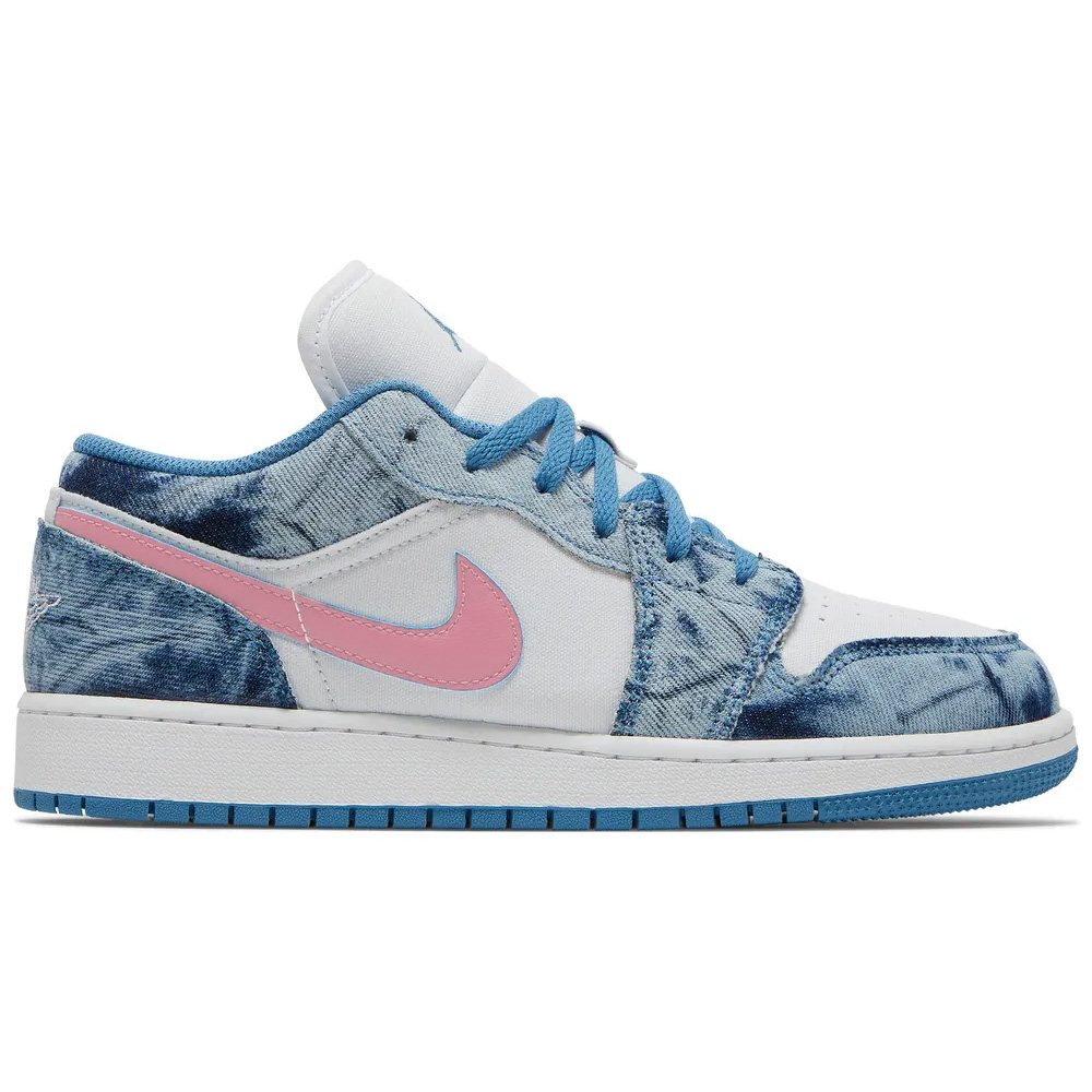 Air Jordan 1 Low Washed Denim/White-Pink DM8947-100