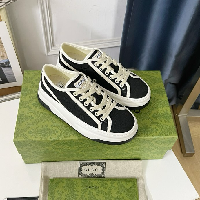 Gucci Tennis 1977 platform sneakers black