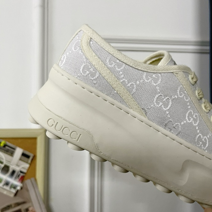 Gucci Tennis 1977 platform sneakers white