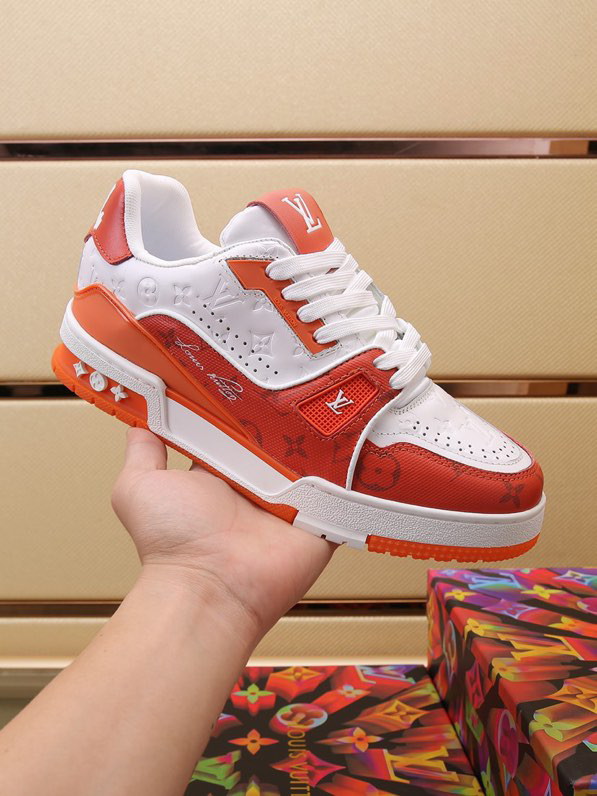 Louis Vuitton Trainer Sneaker Orange