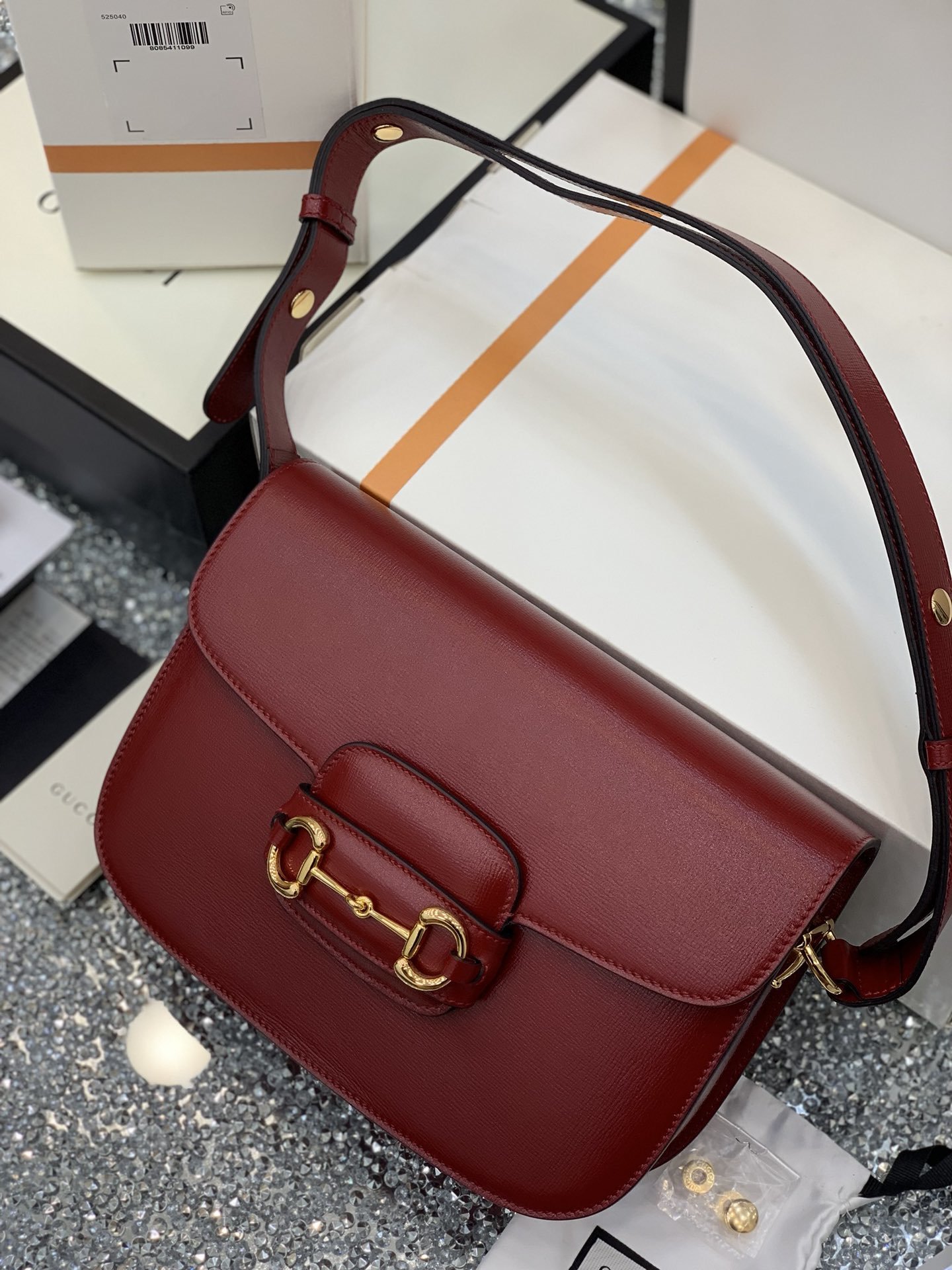 GUCCI 1995 Horsebit Bag 602204 25*18*8cm