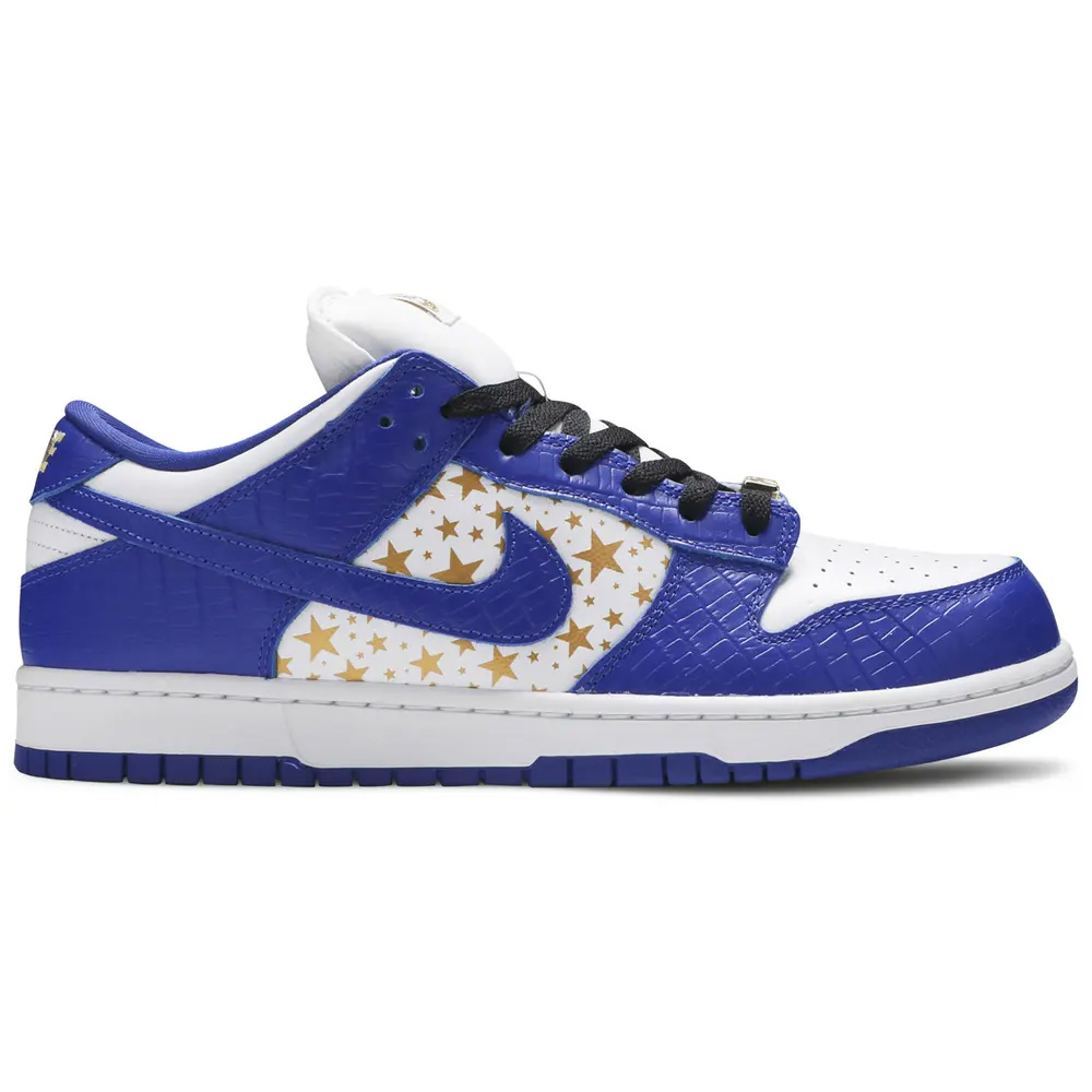 SB Dunk Low Supreme Stars Hyper Royal DH3228 100