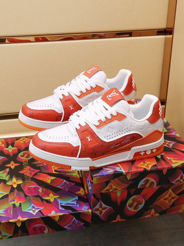 Louis Vuitton Trainer Sneaker Orange