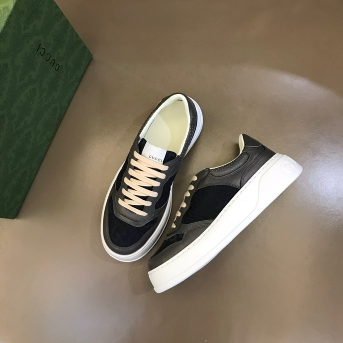 Gucci GG embossed sneakers Black Gray White