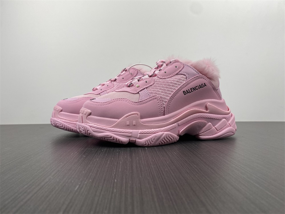 Balenciaga Triple S Fake FurPink (Women's)