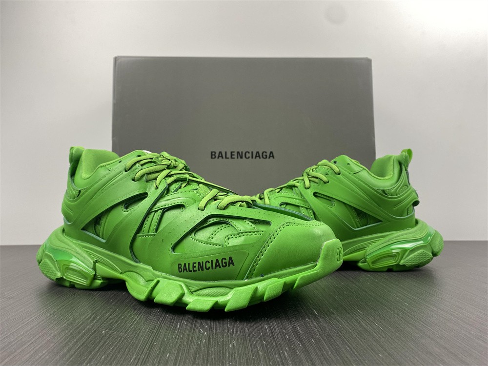 Balenciaga Track.2 Clear Sole Fluo Green