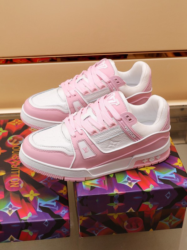 Louis Vuitton Trainer Pink Rose