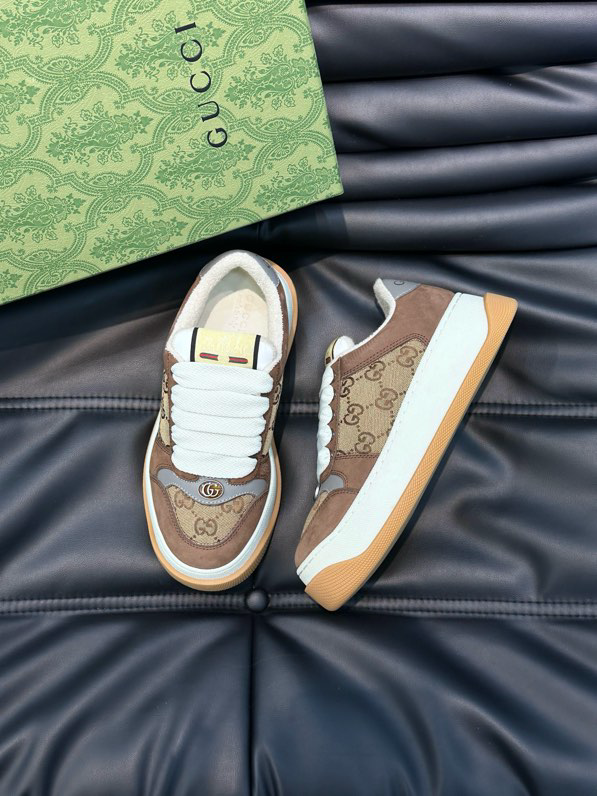Gucci Screener GG Sneakers Brown