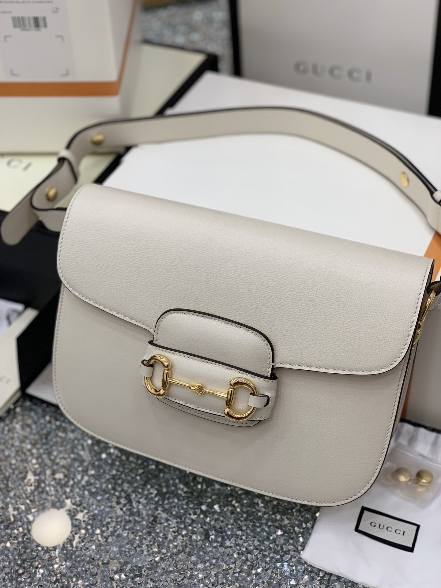 GUCCI 1995 Horsebit Bag 602204 25*18*8cm